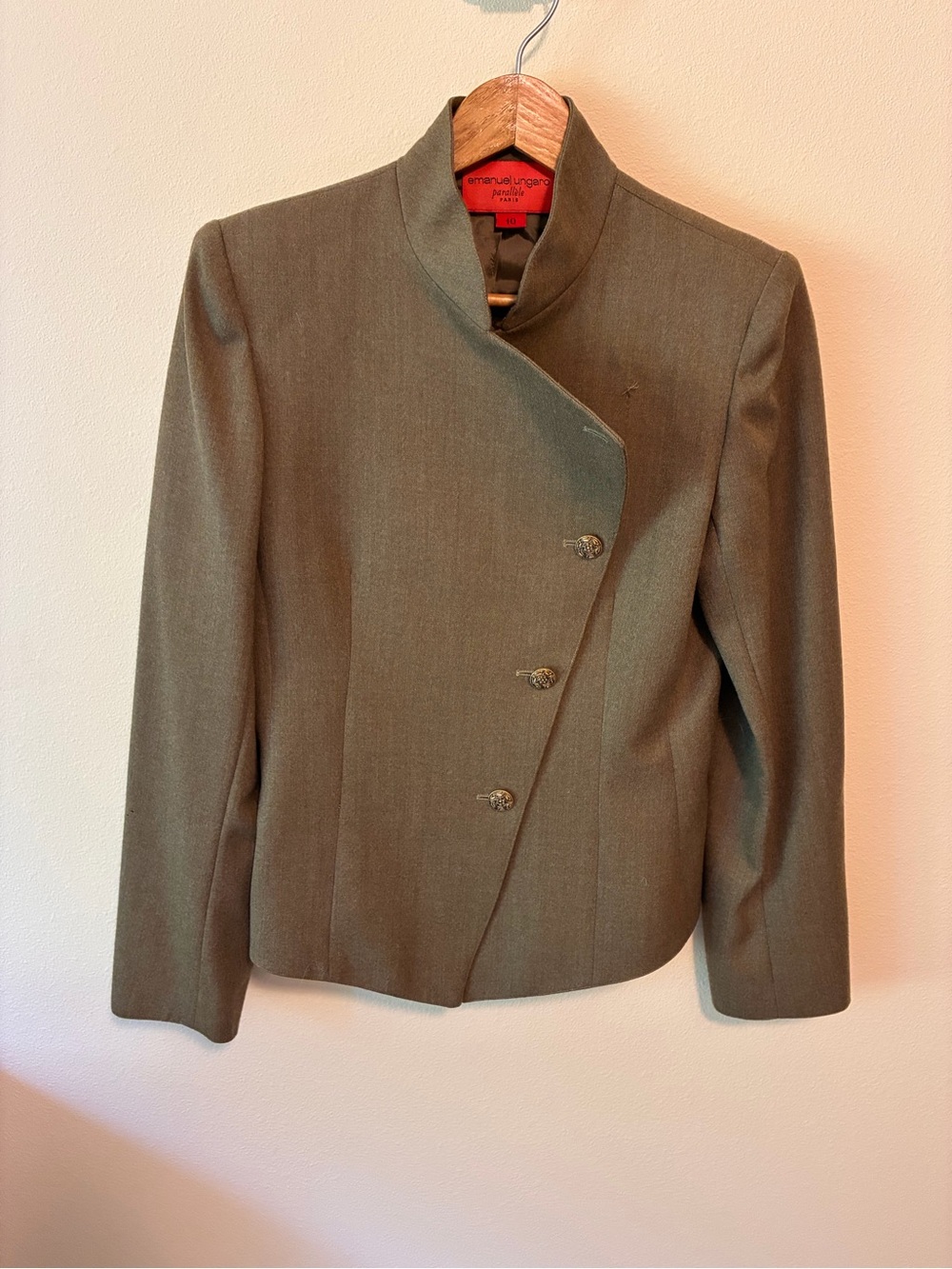 Vintage Emanuel Ungaro Parallèle Paris Wool Blazer